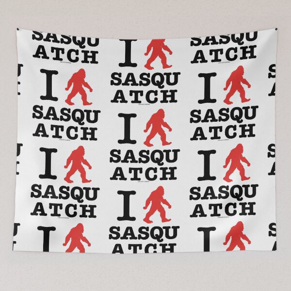 Item preview, I Love Sasquatch - White designed and sold by AreaStickers.