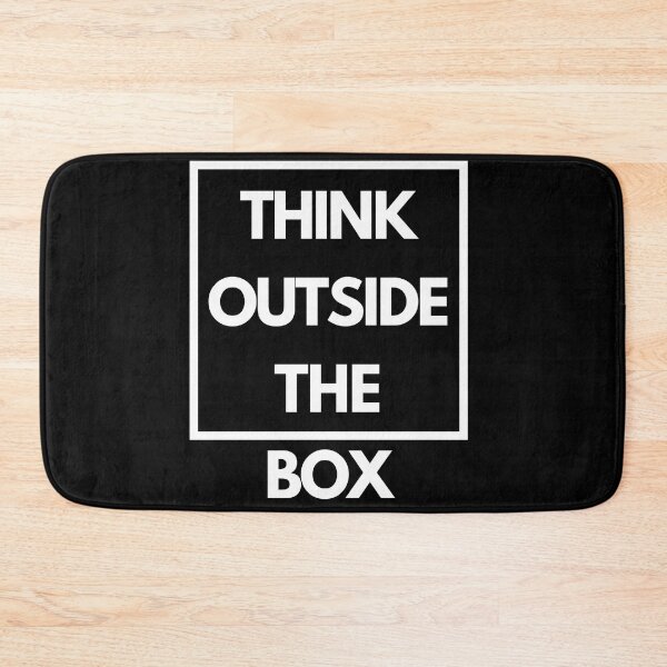 Item preview, Think outside the box in black background designed and sold by imagenia.