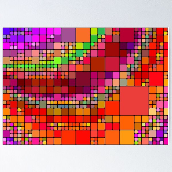 Item preview, Colorful squares designed and sold by lalylaura.