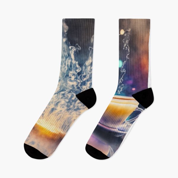 Item preview, Enchanting Latte Delights: A Neon Watercolour Journey designed and sold by RedArtG09.