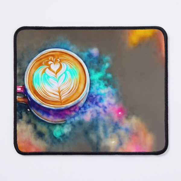 Artikelvorschau, Whimsical Latte Magic: Intricate Designs in Neon Watercolours entworfen und verkauft von RedArtG09.