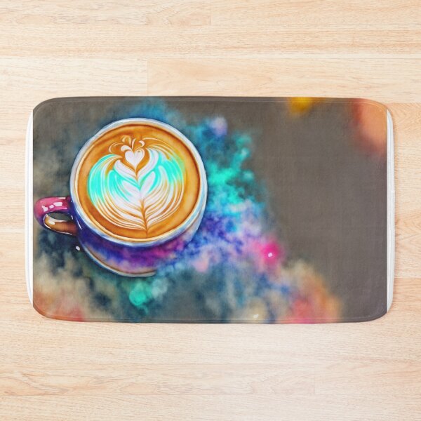 Artikelvorschau, Whimsical Latte Magic: Intricate Designs in Neon Watercolours entworfen und verkauft von RedArtG09.