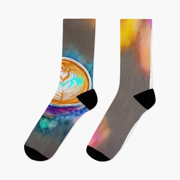 Item preview, Whimsical Latte Magic: Intricate Designs in Neon Watercolours designed and sold by RedArtG09.