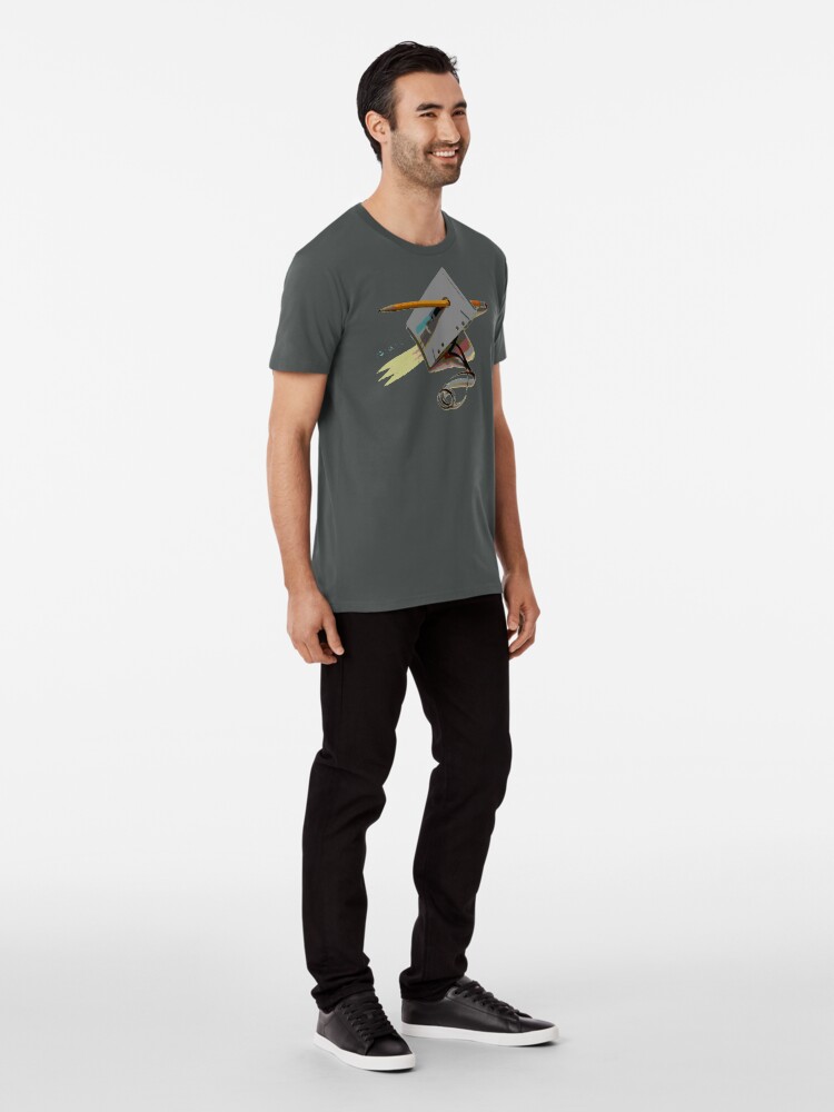 Alternate view of tape and pencil loose tape Premium T-Shirt