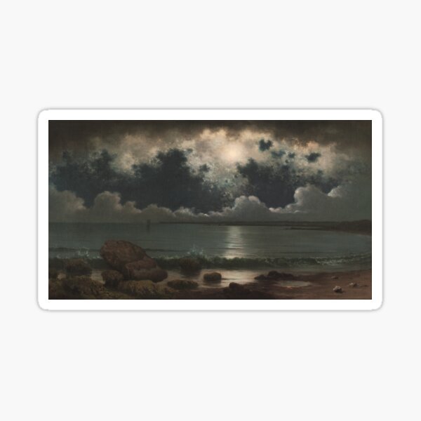 Item preview, Point Judith, Rhode Island | Martin Johnson Heade | 1868 Seascape Art designed and sold by CJET.