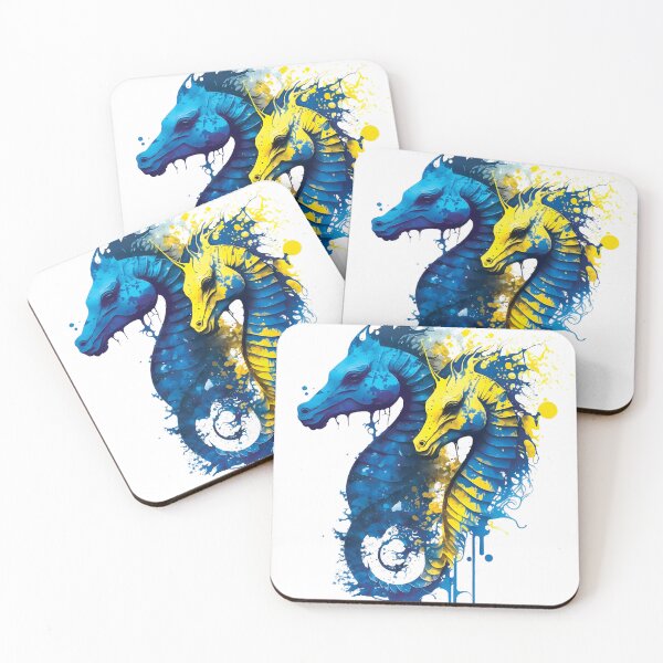 Item preview, Seahorses, Unique Shape designed and sold by MVDigitalArt.