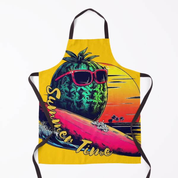 Artikelvorschau, Sommerliche lustige Wassermelone mit Sonnenbrille beim Surfen auf einem Surfbrett im Retro-Stil entworfen und verkauft von TomFrontierArt.
