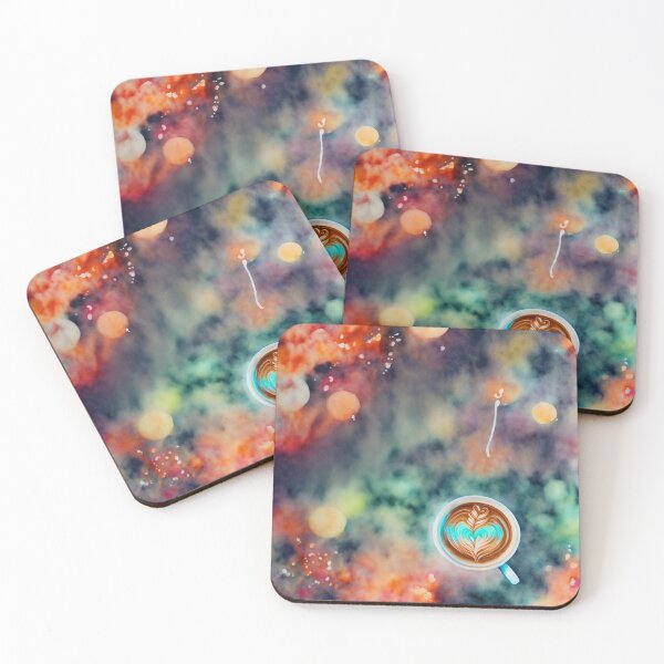 Artikelvorschau, Cozy Cafe Dreams: Neon Watercolour Latte Art at its Finest entworfen und verkauft von RedArtG09.