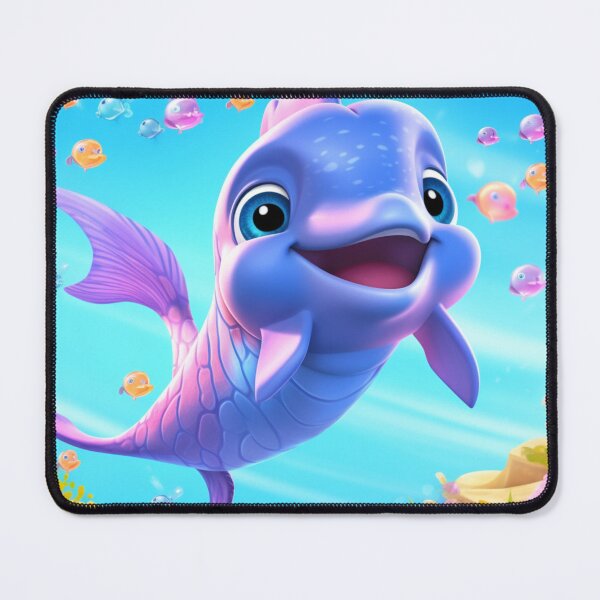 Item preview,  little baby dolphin in the depths of the blue sea designed and sold by DigitalPixelize.