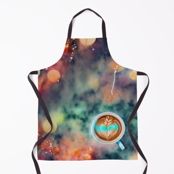 Artikelvorschau, Cozy Cafe Dreams: Neon Watercolour Latte Art at its Finest entworfen und verkauft von RedArtG09.