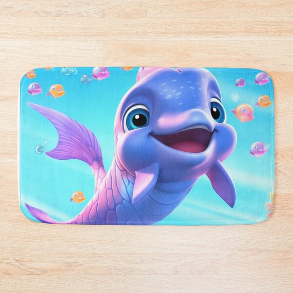 Item preview,  little baby dolphin in the depths of the blue sea designed and sold by DigitalPixelize.