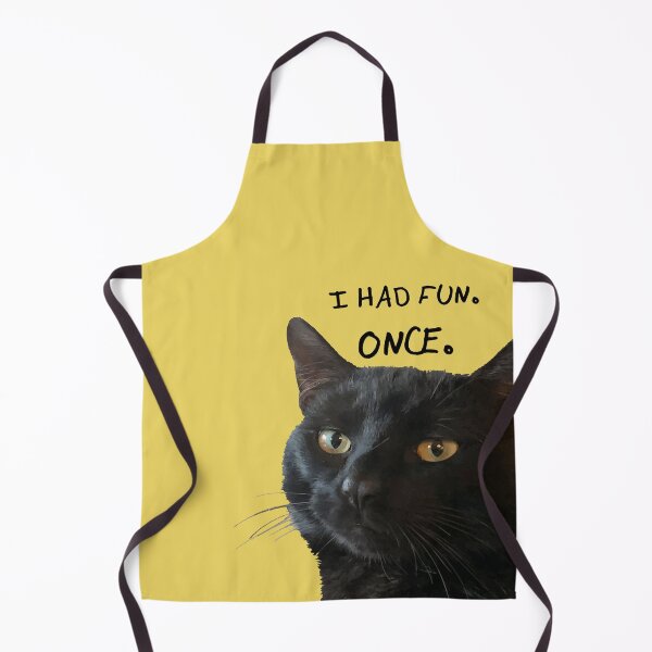 Item preview, I Had Fun. Once. Quote With Quirky Black Cat designed and sold by taiche.