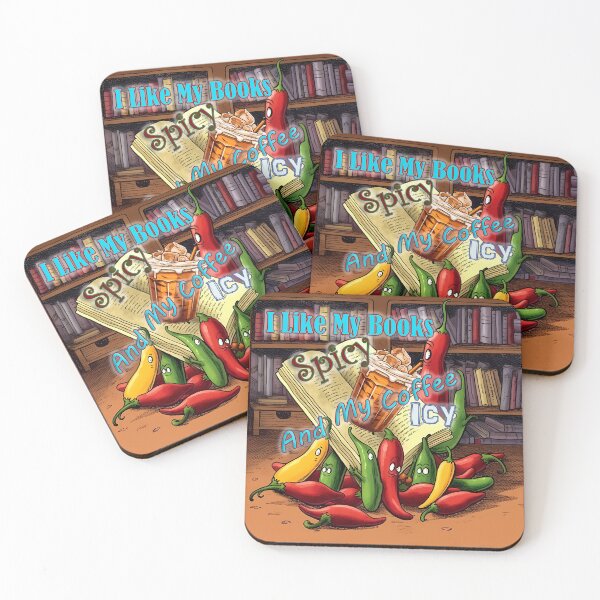 Item preview, I like my books spicy and my coffee icy designed and sold by ZombiOctopi.
