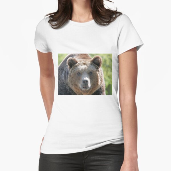 Bear's muzzle, terrible bear, brown bear, toed bear, bear Fitted T-Shirt