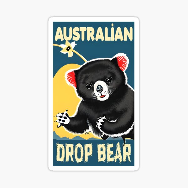 Grumpy Drop Bear – Wish Me Luck - Ian Coate Art