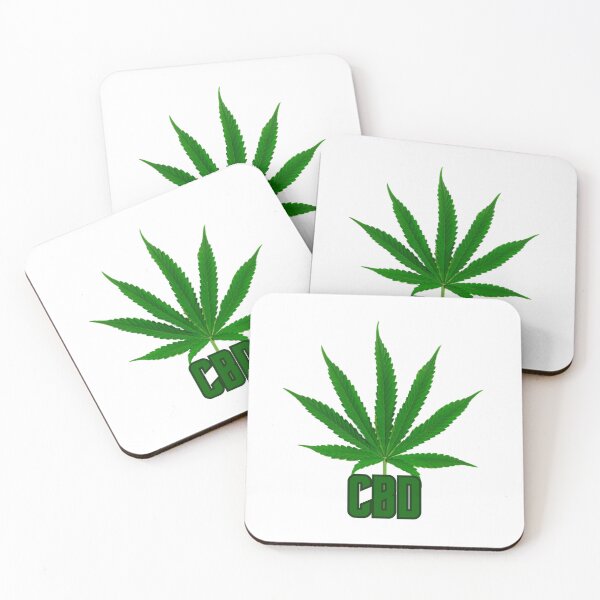 Item preview, A GREEN CANNABIS LEAF AND CBD. designed and sold by coffeeflavour.