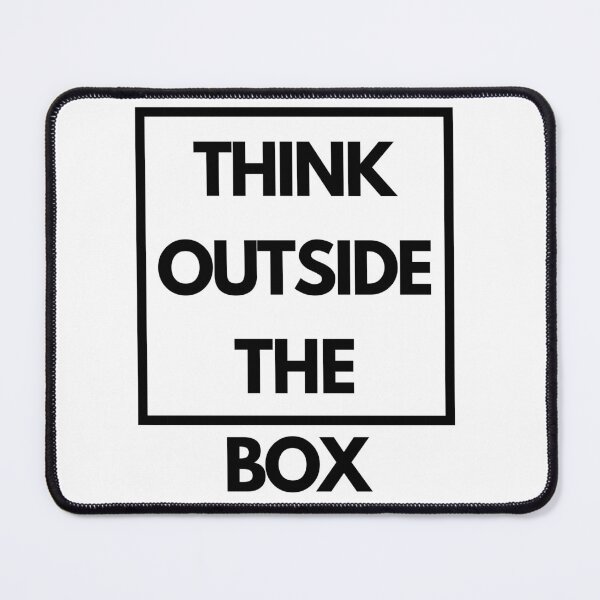 Item preview, Think outside the box in white background designed and sold by imagenia.