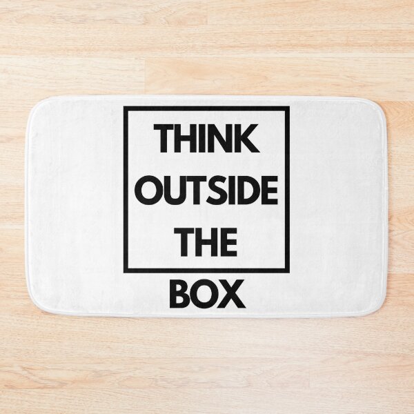 Item preview, Think outside the box in white background designed and sold by imagenia.