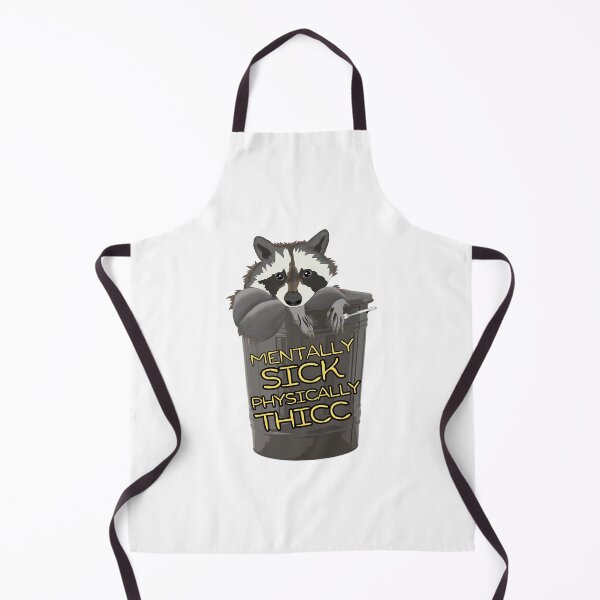 Item preview, Mentally Sick, Physically Thicc- Chubby Raccoon, A raccoon looks out of a trash designed and sold by Surprise Box ⭐⭐⭐⭐⭐.