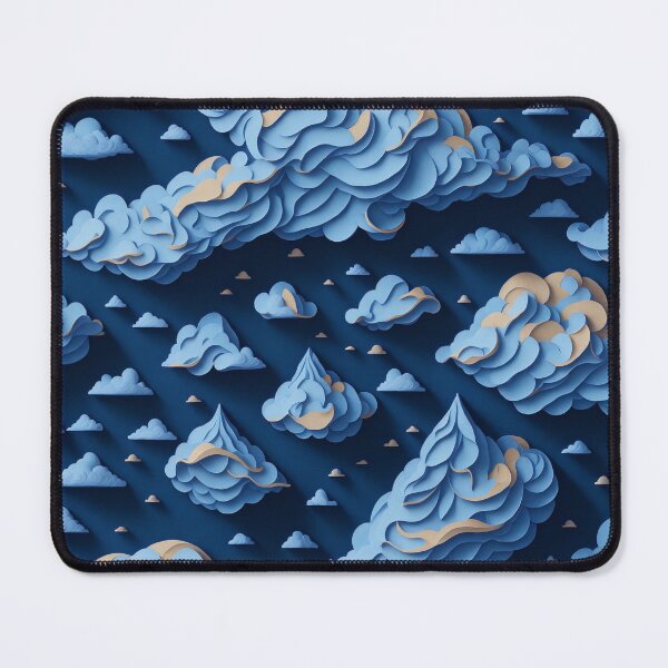 Item preview, Whimsical Clouds: An Intricate Quilled Paper Artwork for T-Shirt Design designed and sold by RedArtG09.