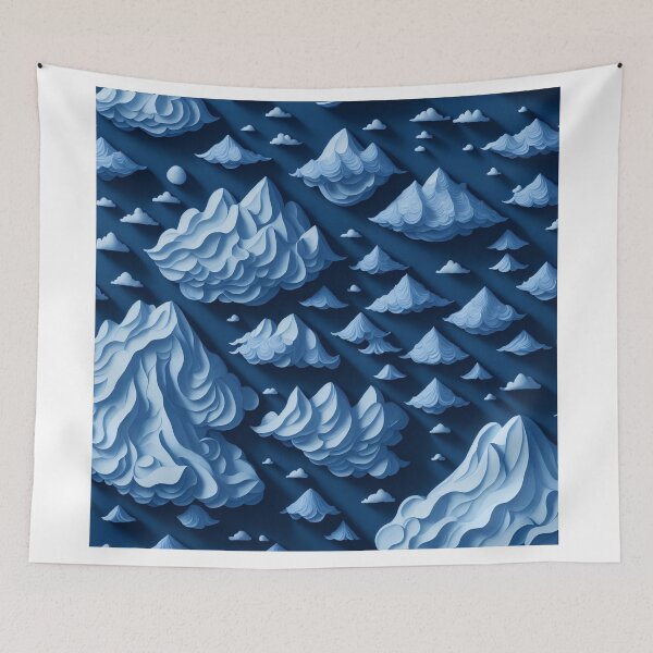 Item preview, Abstract Clouds: A Modern and Quirky T-Shirt Design in 3D Vector Art" designed and sold by RedArtG09.