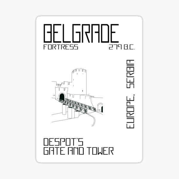 Kalemegdan Castle - Line Sticker