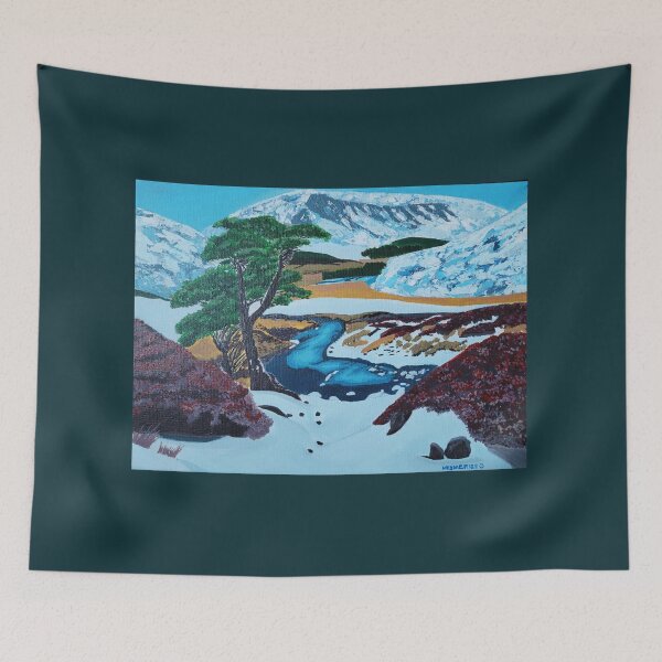 Item preview, The Snowy Scottish Highlands designed and sold by MesmerizeArts.