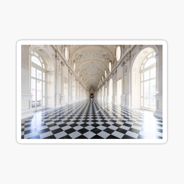 Reggia di Venaria Reale Italy - corridor perspective luxury ma