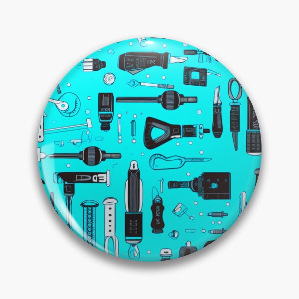 Item preview, Neon Blue Toolbox Digital Pattern designed and sold by zolarche.