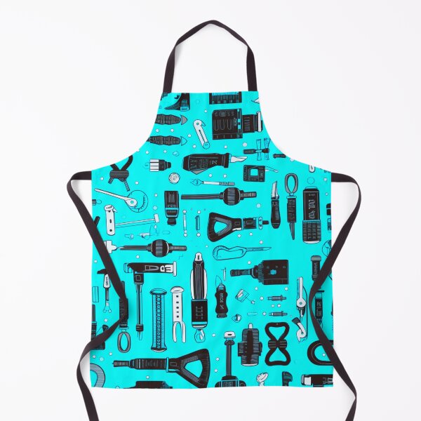 Item preview, Neon Blue Toolbox Digital Pattern designed and sold by zolarche.