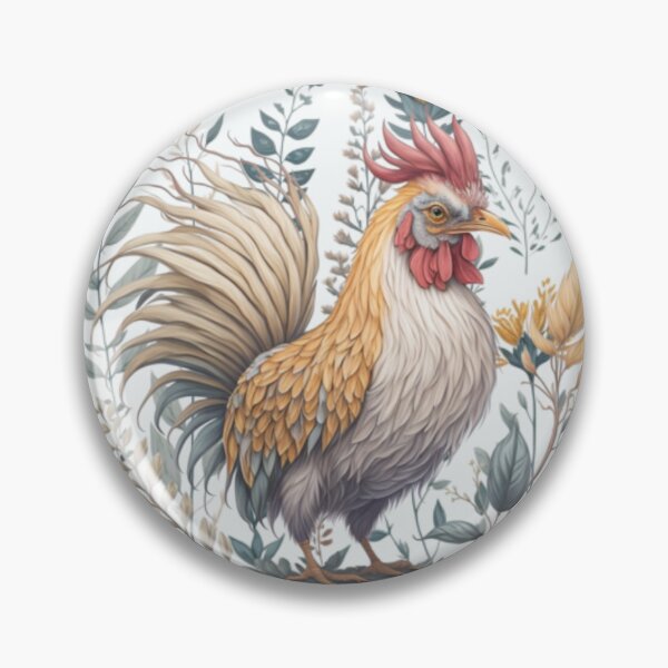 Item preview, Adorable Rooster - Wild Flowers designed and sold by AOCollections.