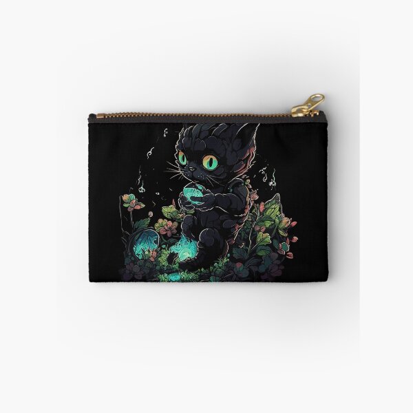 Artikelvorschau, Schwarze Katze sitzt in Biolumineszenz entworfen und verkauft von RandomForestBot.