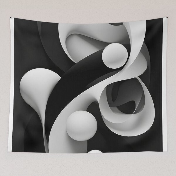 Item preview, Monochrome Edge: Modern Art Black and White Graphic Designs for Home Decor designed and sold by Rick Navarro.