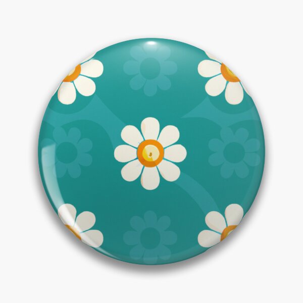 Item preview, Trendy Retro Daisy floral Pattern white yellow  designed and sold by ZoesAttic.