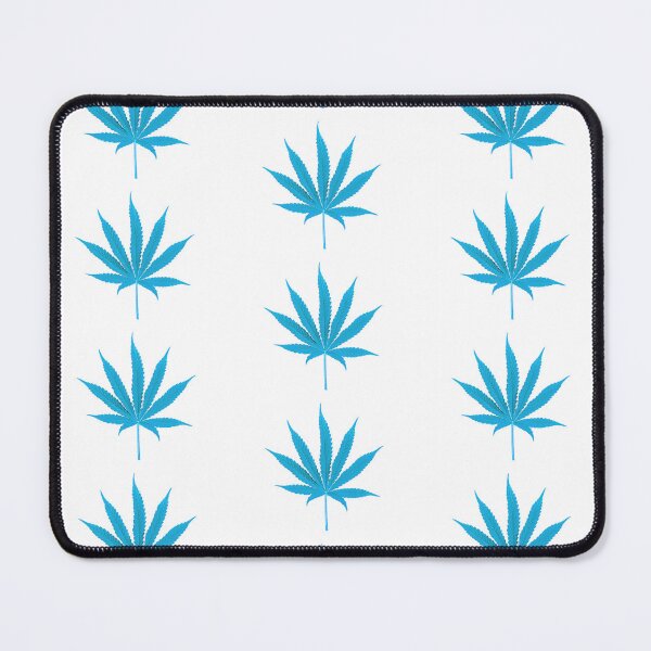 Item preview, A BABY BLUE CANNABIS LEAF. designed and sold by coffeeflavour.