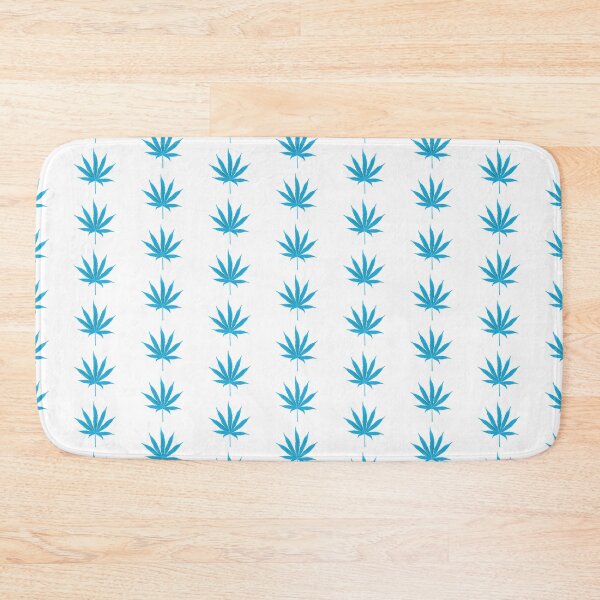 Item preview, A BABY BLUE CANNABIS LEAF. designed and sold by coffeeflavour.