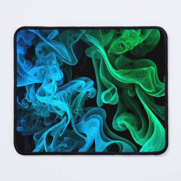 Item preview, Blue and Green Smoke designed and sold by ArtMadeByAI.