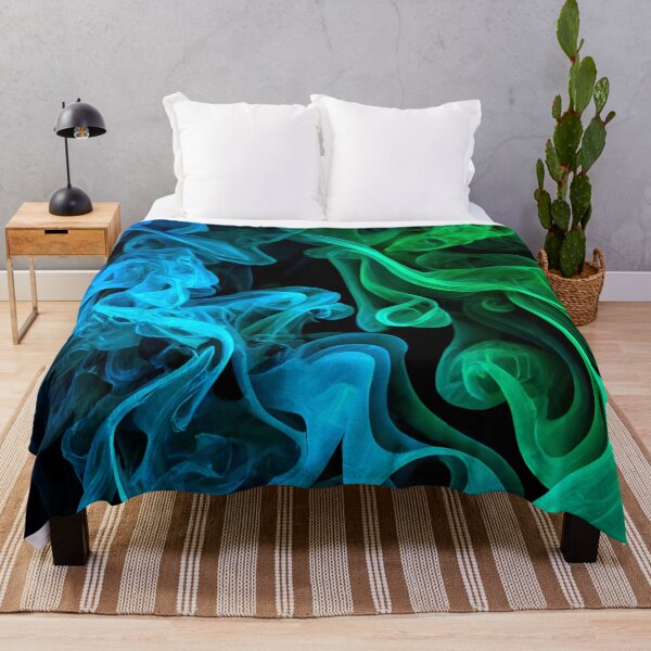 Item preview, Blue and Green Smoke designed and sold by ArtMadeByAI.