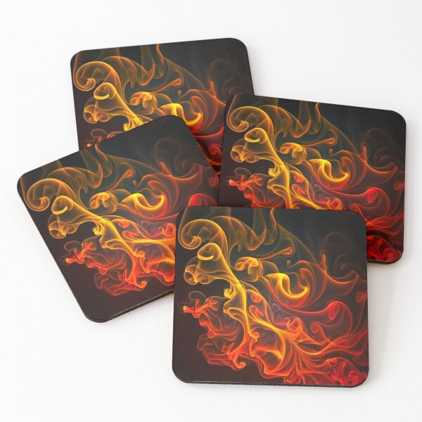 Item preview, Red and Yellow Smoke designed and sold by ArtMadeByAI.