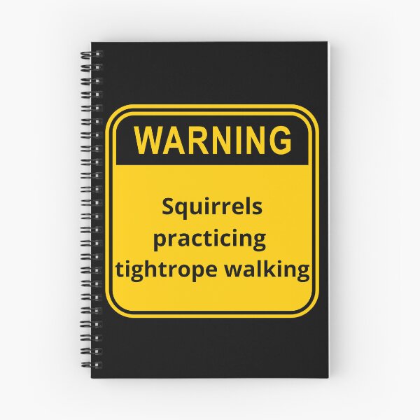Item preview, Squirrels practicing tightrope walking designed and sold by Inkdentity.