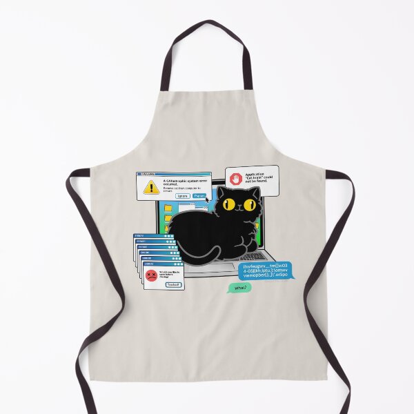 Item preview, Cat on Laptop Glitch designed and sold by ctkrstudio.