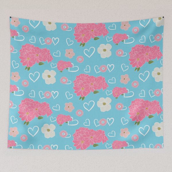 Item preview, Love in Bloom: Delightful Heart-Infused Pattern Design designed and sold by Lubellebubble20.