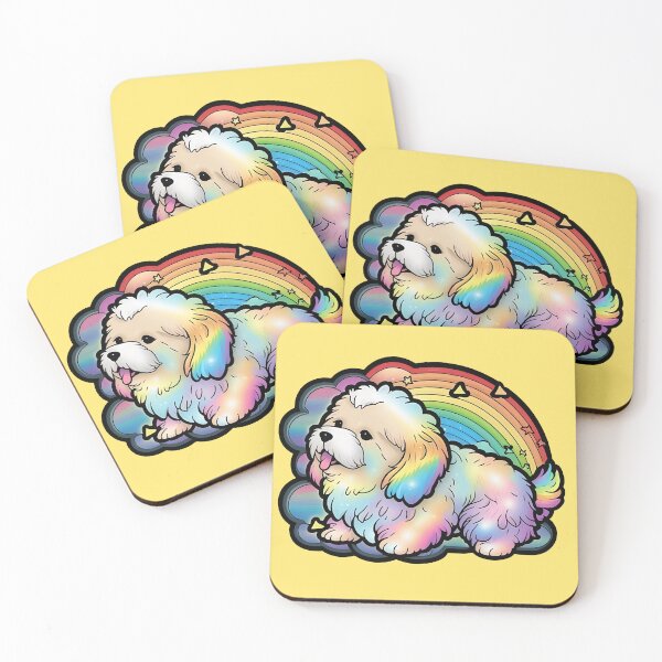 Item preview, Glowing Dog with Rainbow designed and sold by RandomForestBot.
