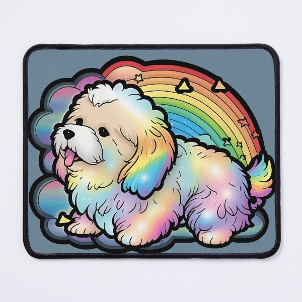 Item preview, Glowing Dog with Rainbow designed and sold by RandomForestBot.
