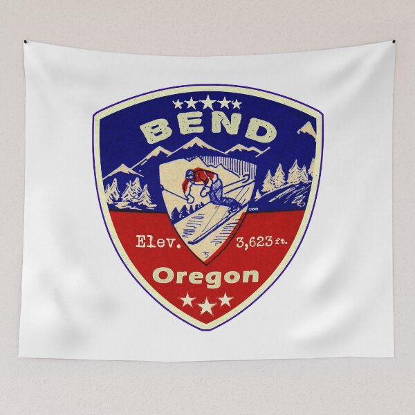 Item preview, Bend Oregon Skiing Ski Mountains OR designed and sold by DESTINATIONS DECAL.