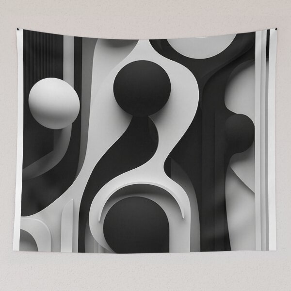 Item preview, Monochrome Edge: Modern Art Black and White Graphic Designs for Home Decor designed and sold by Rick Navarro.