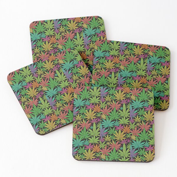 Item preview, Colorful marijuana leafs designed and sold by Mauisbestart.