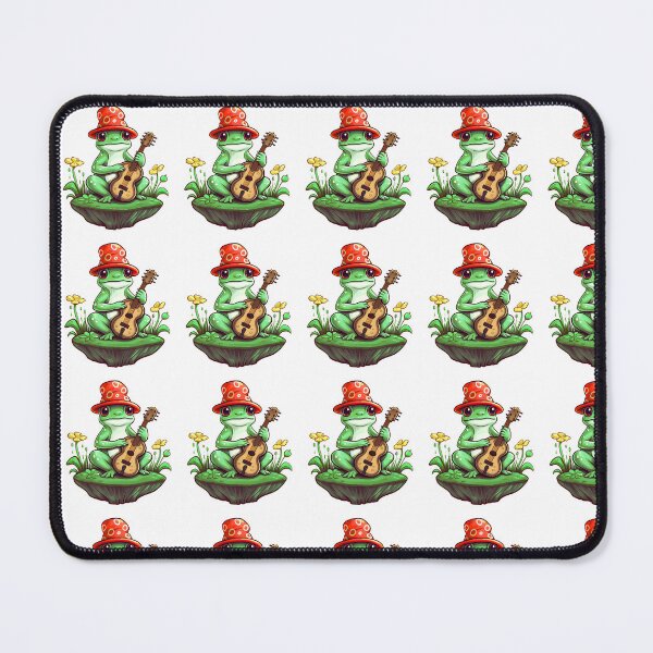 Item preview, Cottagecore Aesthetic Frog Playing Guitar Banjo Graphic designed and sold by sanadkarmakar.