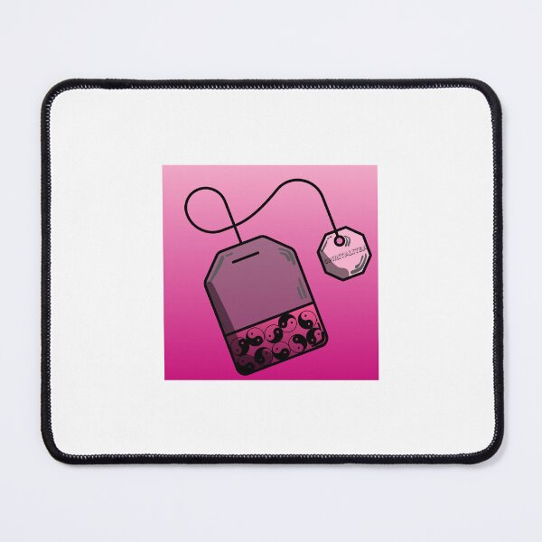 Item preview, SpiritualiTEA yin yang spirituality teabag in pink designed and sold by StitchesSleeves.