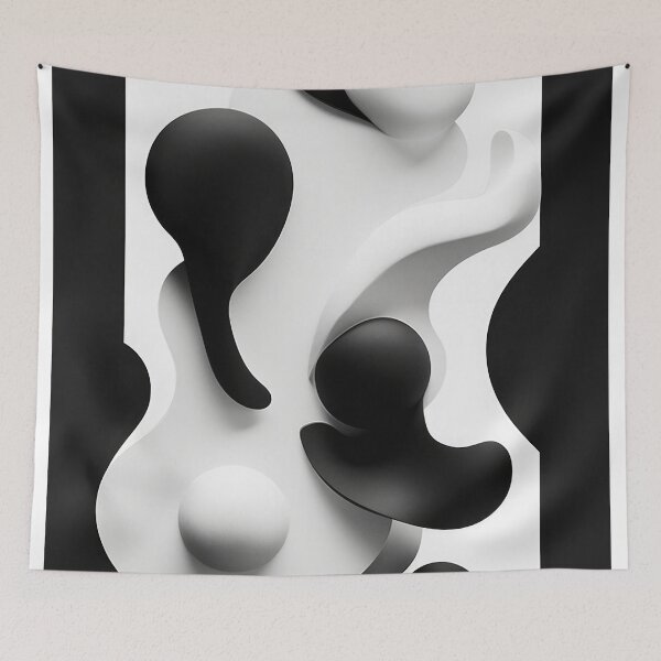 Item preview, Monochrome Edge: Modern Art Black and White Graphic Designs for Home Decor designed and sold by Rick Navarro.